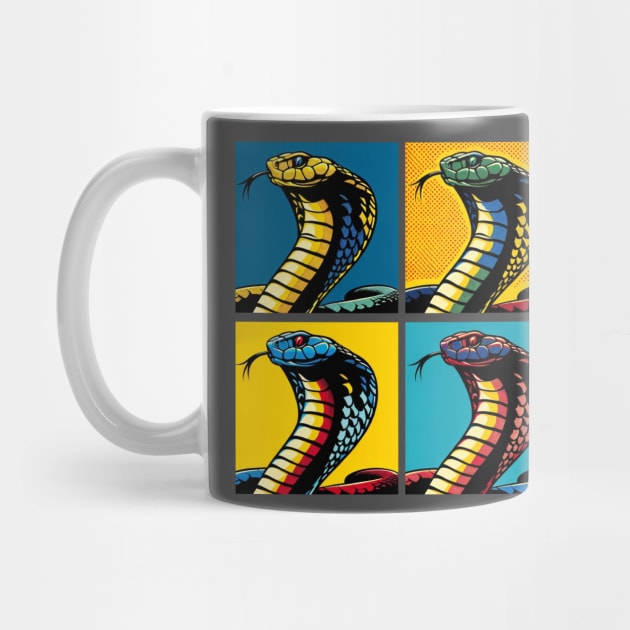 King Cobra Pop Art - Cool Snake by PawPopArt